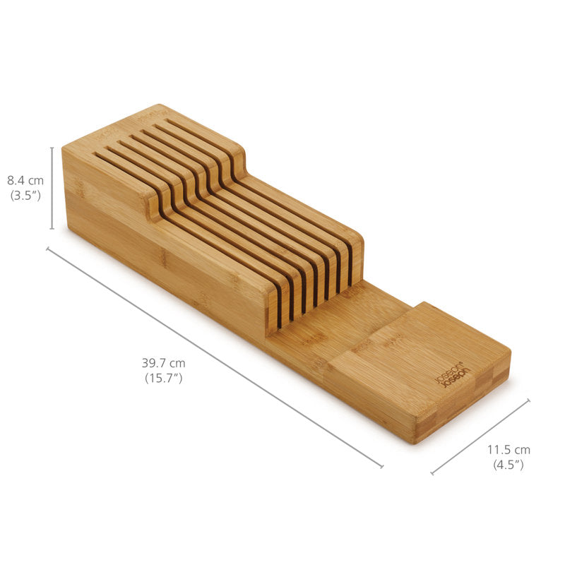 Bamboo 2-Tier Knife Organizer | Joseph Joseph DrawerStore