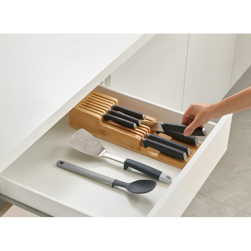 Bamboo 2-Tier Knife Organizer | Joseph Joseph DrawerStore