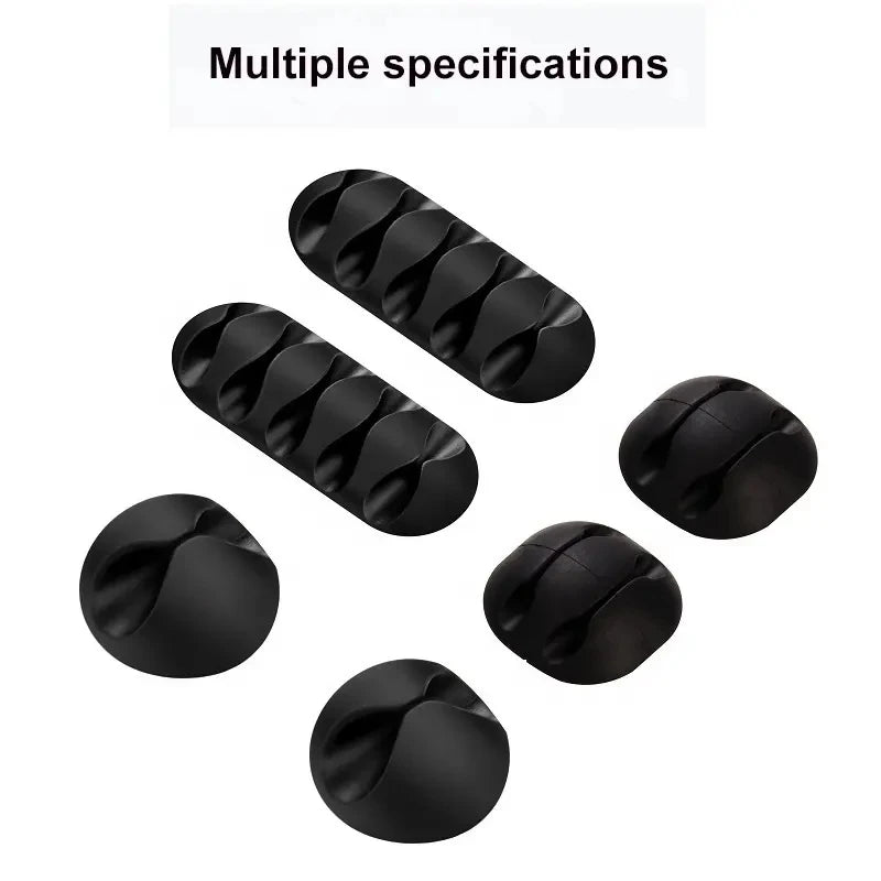 Silicone Cable Organizer Clips for Desk & Office Wire Management
