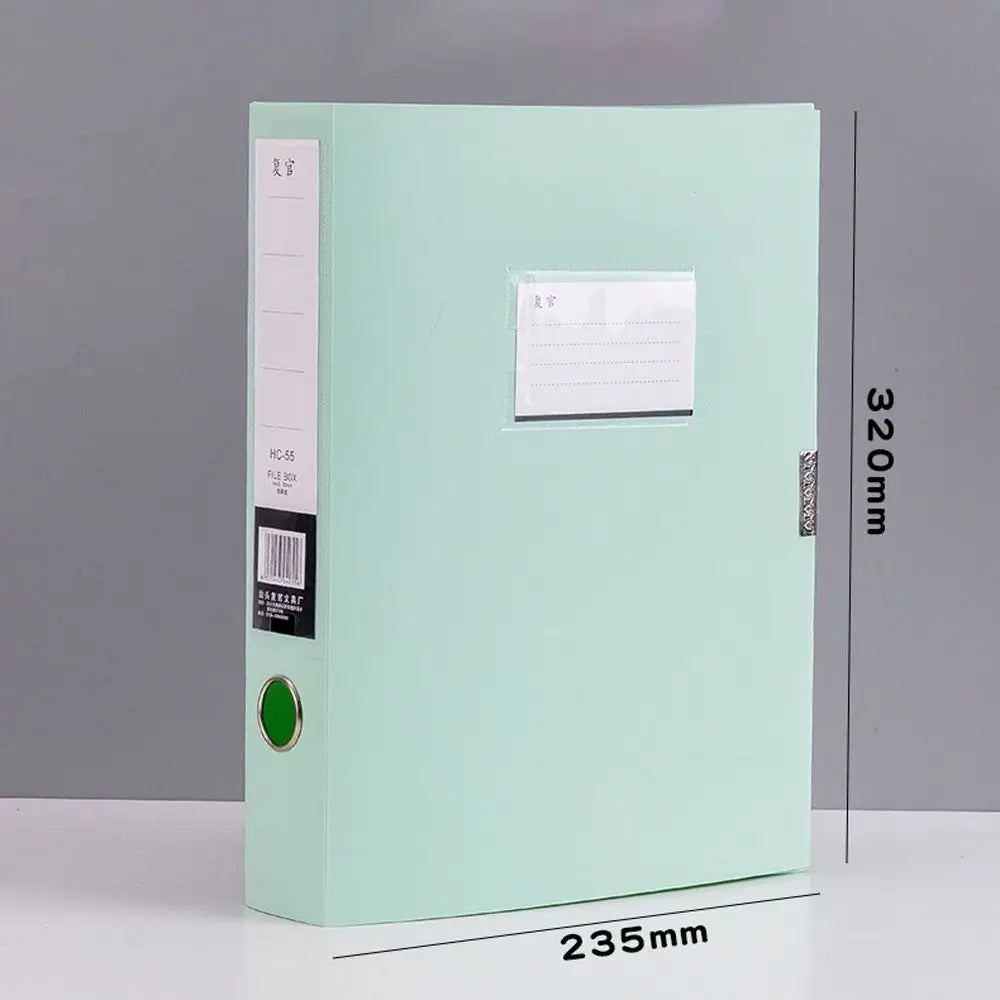 A4 Plastic Document Storage Box - Portable Office & School Organizer