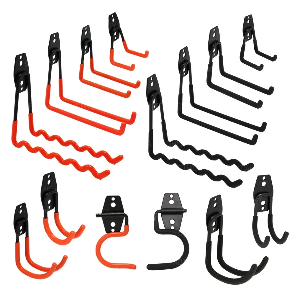 Heavy Duty Metal Garage Hooks Wall Mounted Utility Storage Organizer
