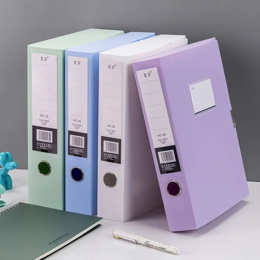 A4 Plastic Document Storage Box - Portable Office & School Organizer