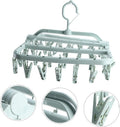 Foldable Plastic Drying Rack with 32 Clips for Socks & Underwear