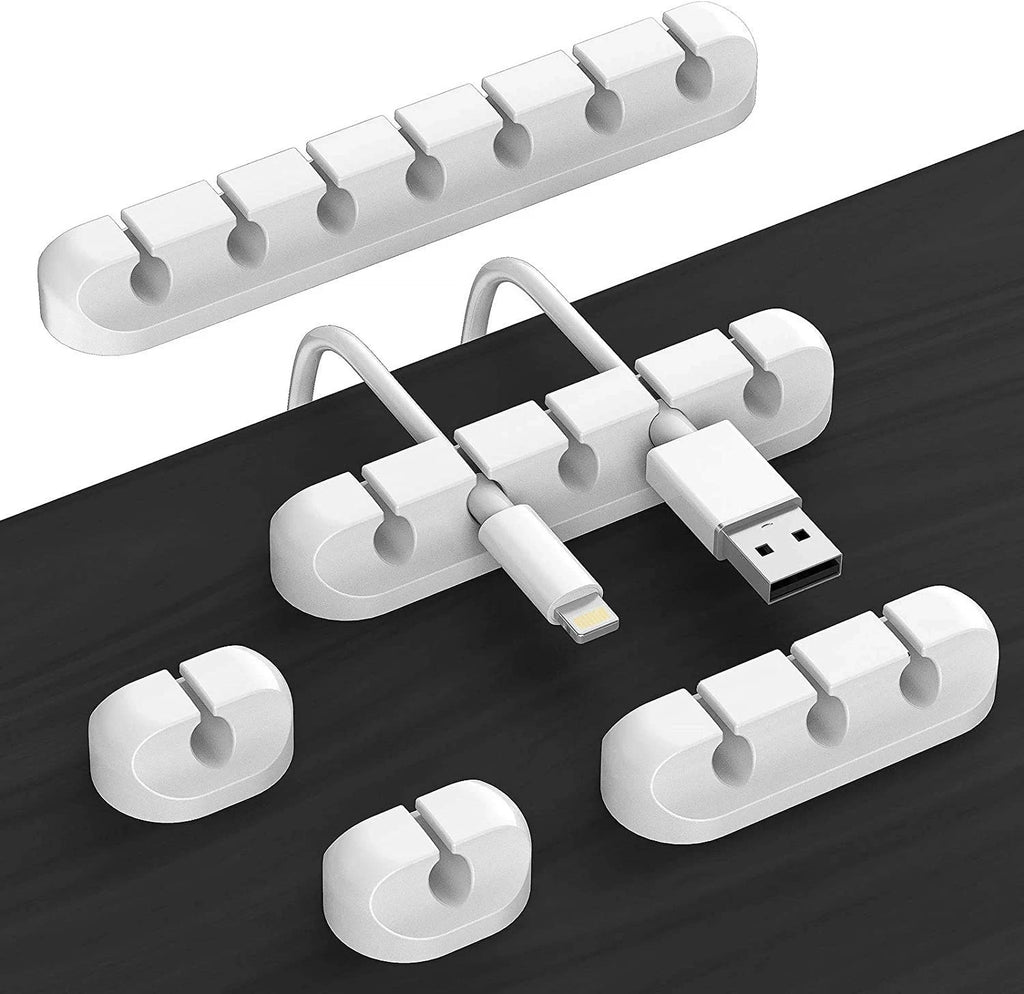 Silicone Cable Organizer Clips for Desk & Office Wire Management