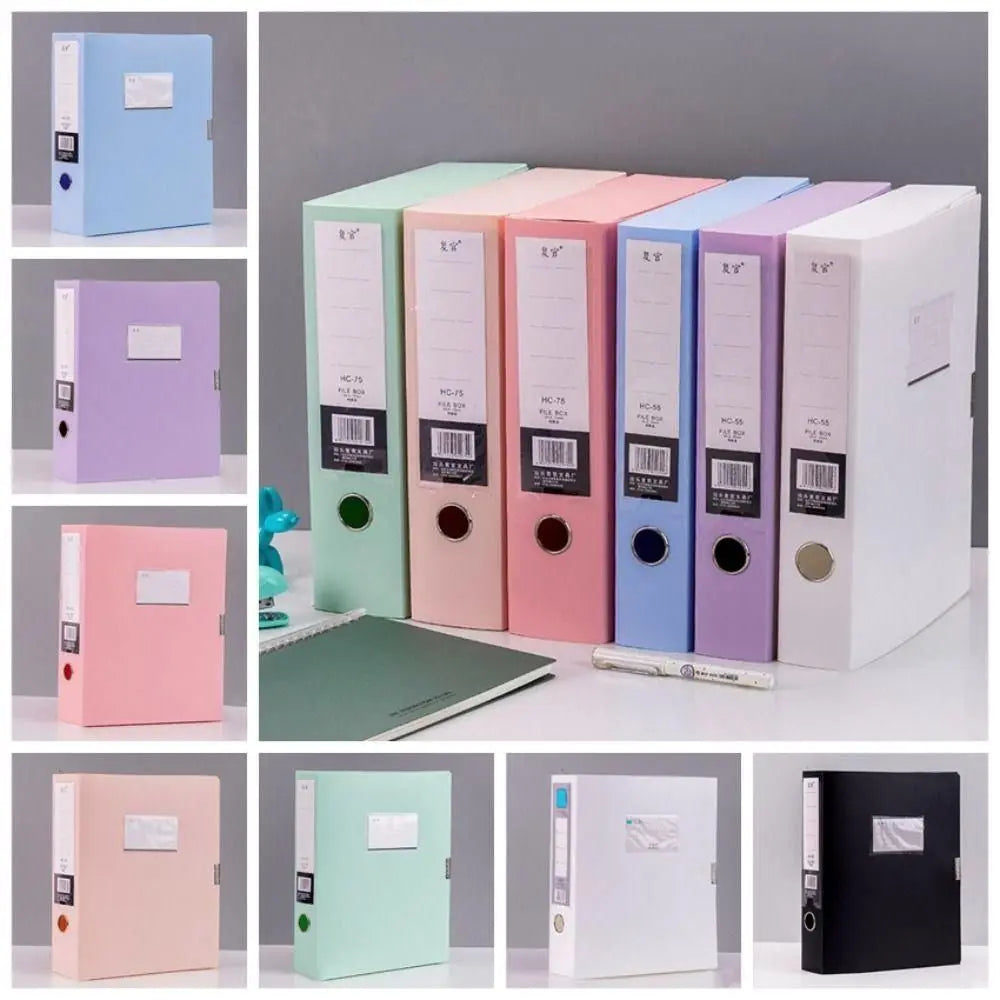 A4 Plastic Document Storage Box - Portable Office & School Organizer