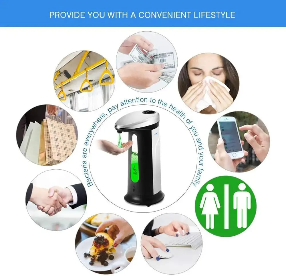 Automatic Touchless Soap Dispenser - ABS Electroplated - Kitchen & Bath