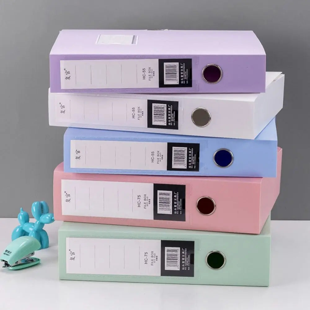 A4 Plastic Document Storage Box - Portable Office & School Organizer