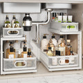 2-Pack Under Sink Organizer Mesh Pull-Out Drawers for Kitchen & Bath